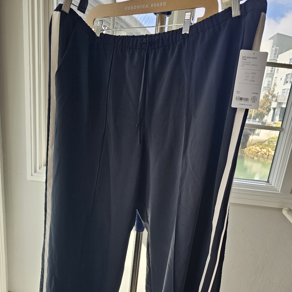 NWT Athleta MVP Side Stripe Track Pant